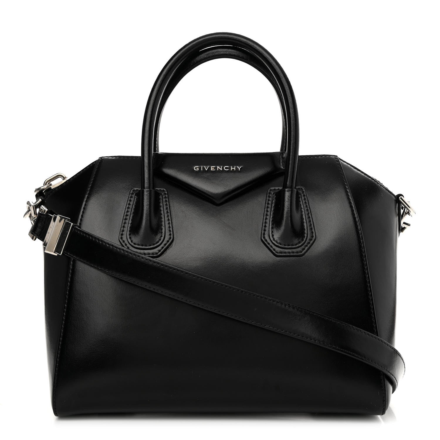Givenchy Shiny Lord Calfskin Small Antigona Black 1 of 10