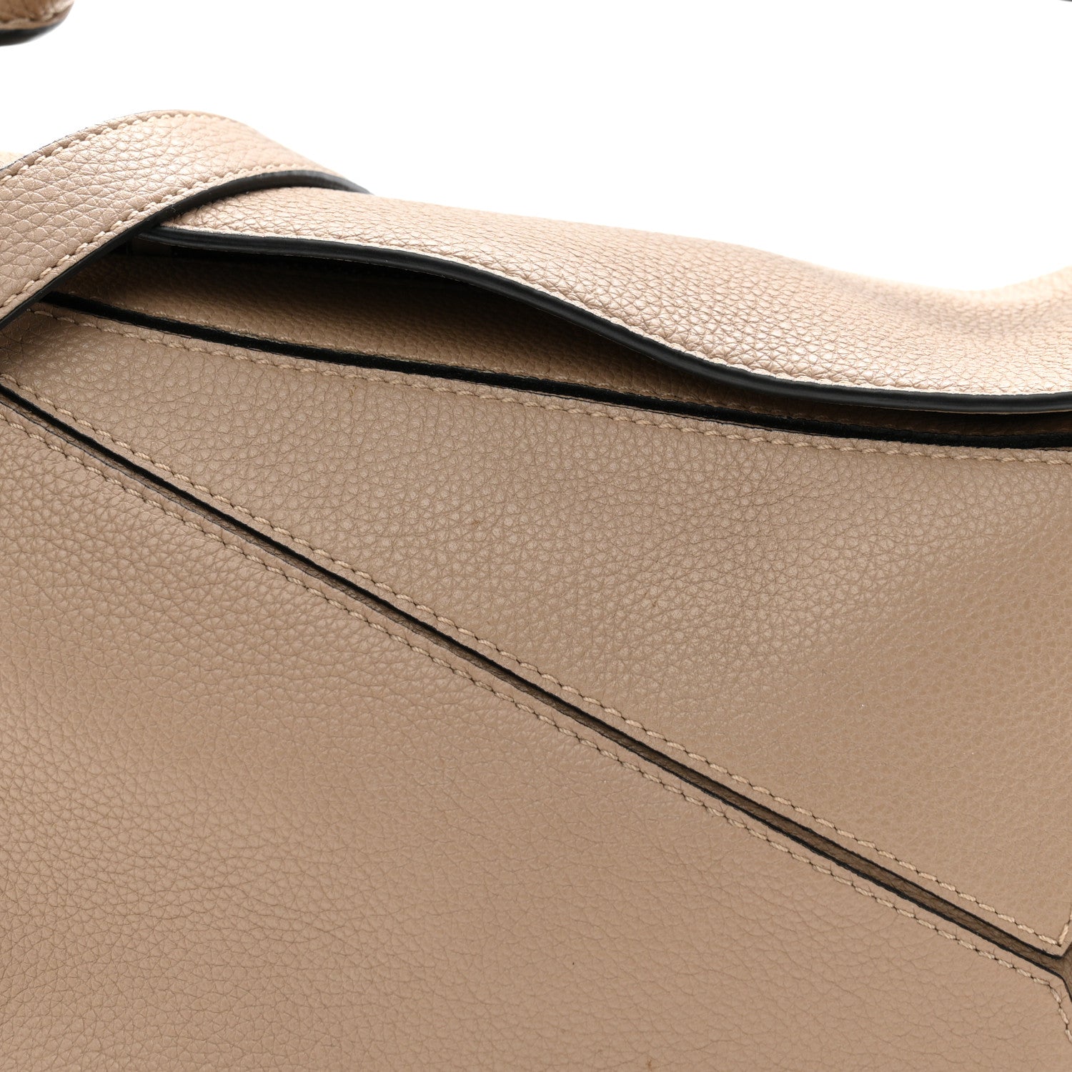 Loewe Grained Calfskin Small Puzzle Bag Sand 7 of 9