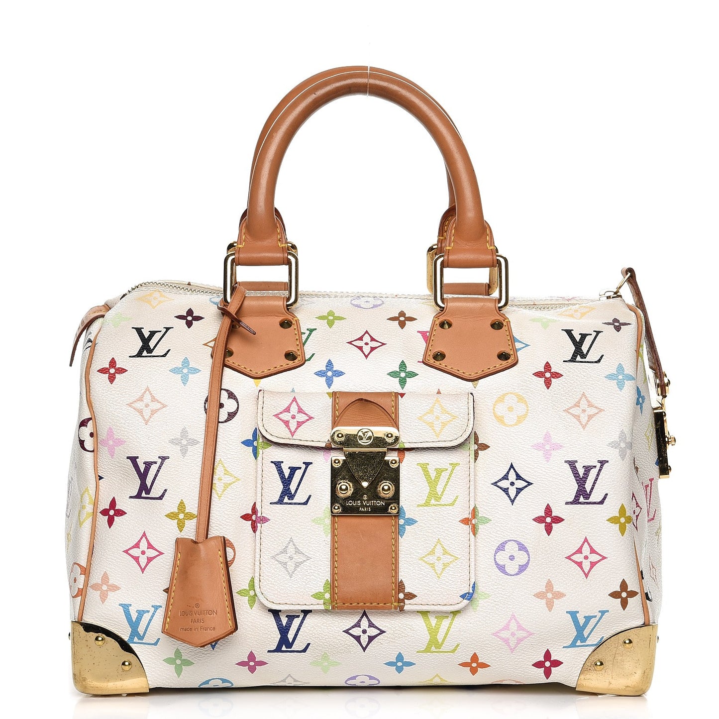 Monogram Multicolor Speedy 30 White