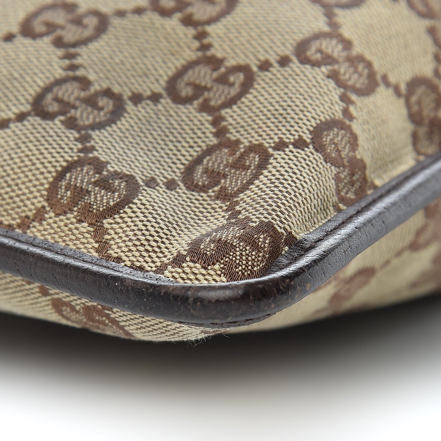 Gucci GG Monogram Web Messenger Crossbody Bag Dark Brown 6 of 12