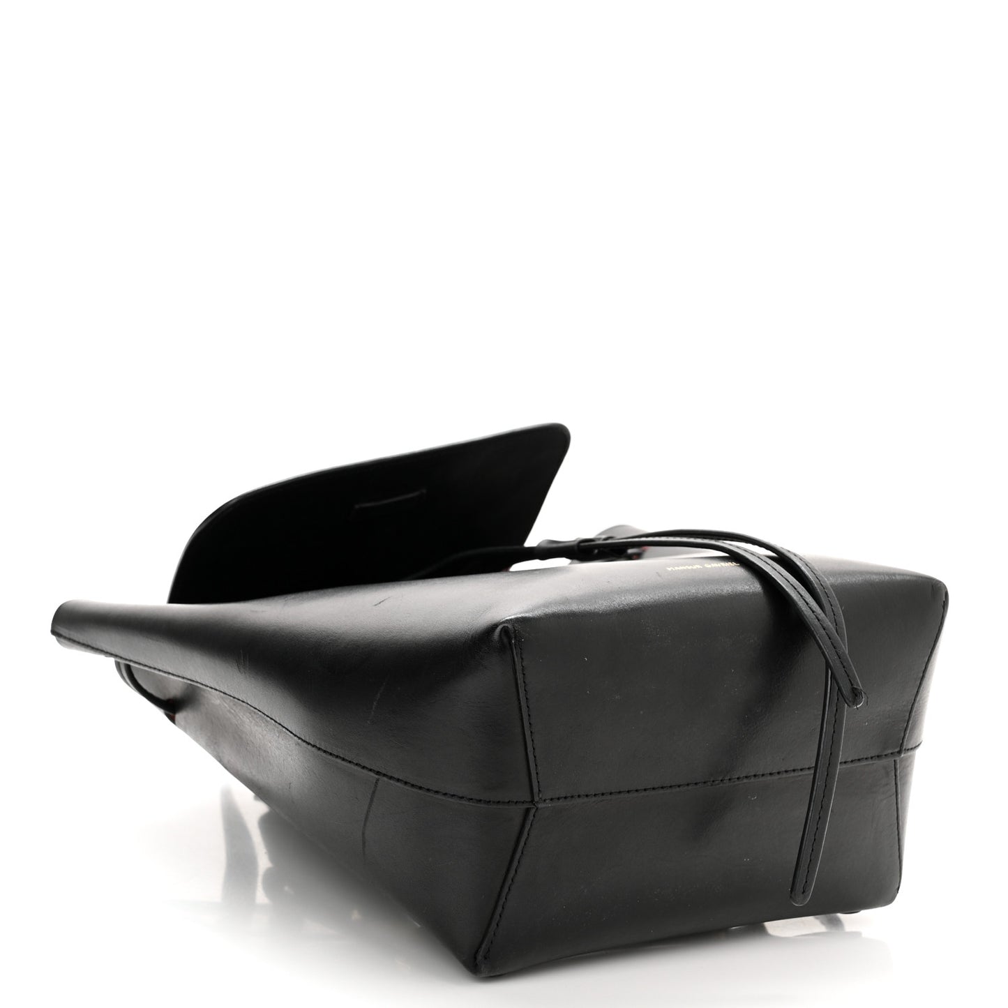 Vegetable Tanned Calfskin Mini Backpack Black Flamma