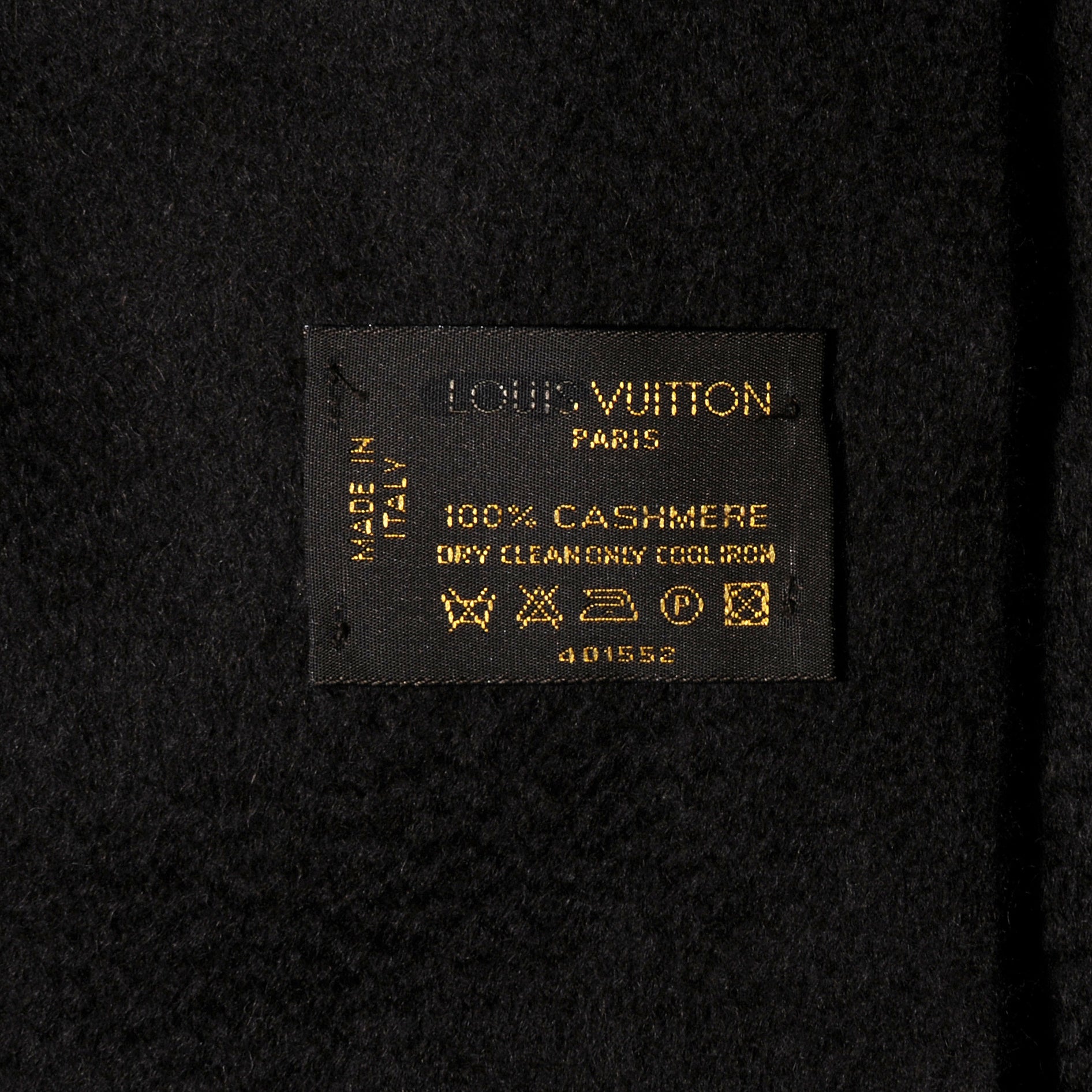 Louis Vuitton Cashmere Perforated Scarf Brown 4 of 4