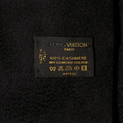 Louis Vuitton Cashmere Perforated Scarf Brown 4 of 4