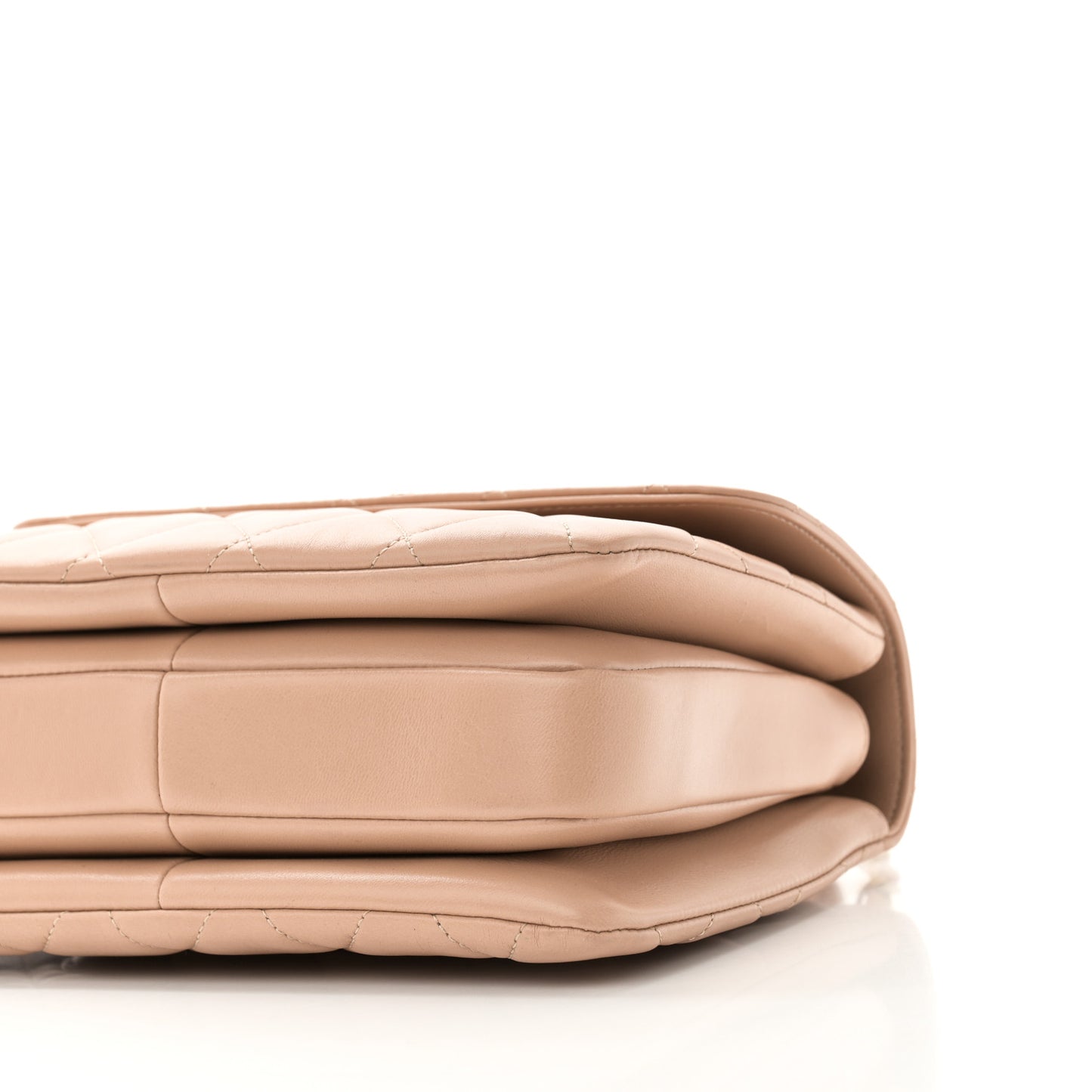 Lambskin Quilted Small Trendy CC Dual Handle Flap Bag Beige