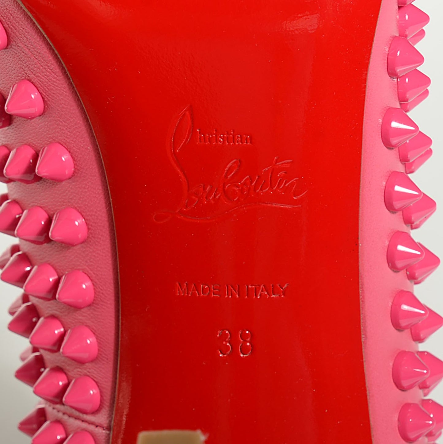 Nappa Pigalle Spikes 100 Pumps 38 Pink