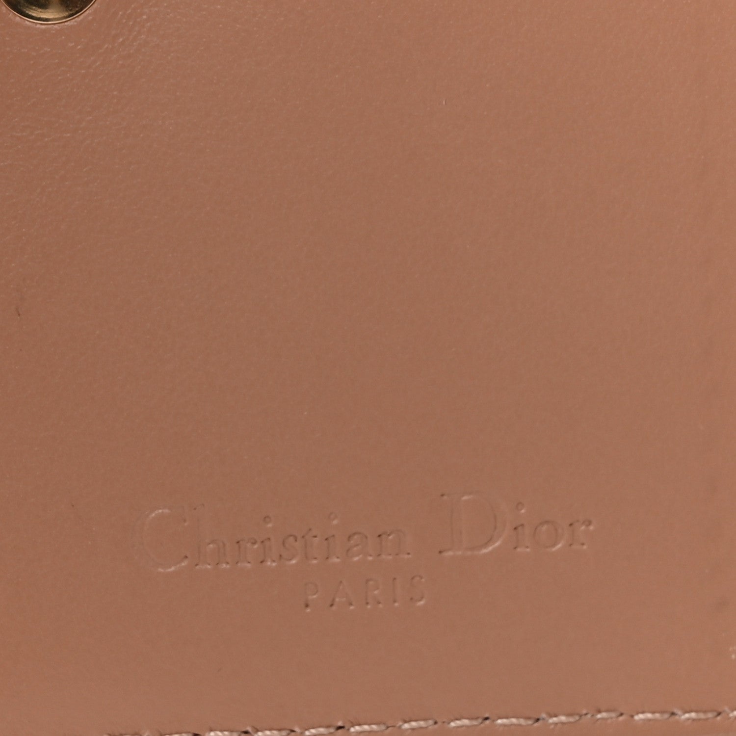 Christian Dior Patent Cannage Small Lady Dior Flap Card Holder Rose De Vents 6 of 10