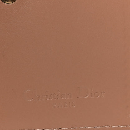 Christian Dior Patent Cannage Small Lady Dior Flap Card Holder Rose De Vents 6 of 10