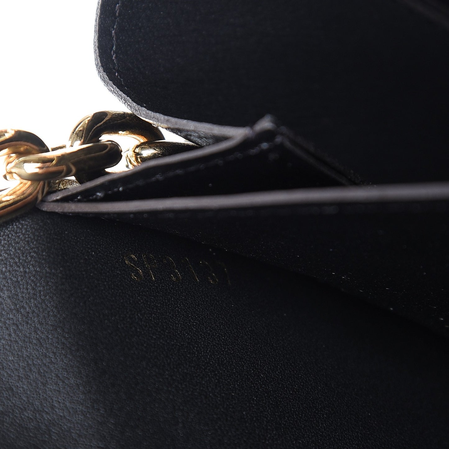 Veau Satin Monogram Twist Chain Wallet