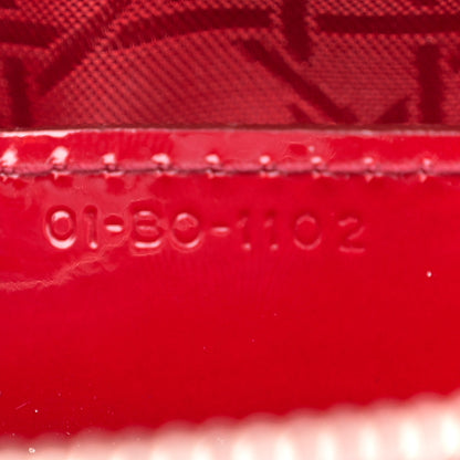 Christian Dior Patent Cannage Large Lady Dior Red 7 of 15