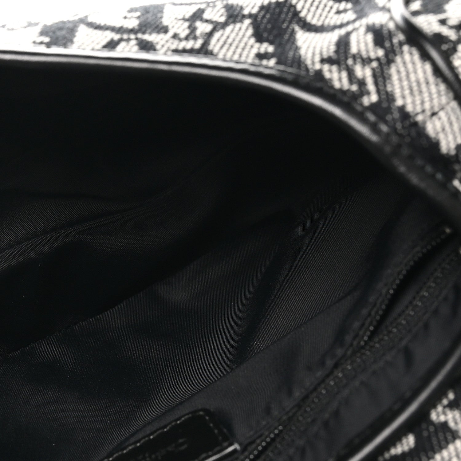 Christian Dior Monogram Saddle Bag Black 5 of 11