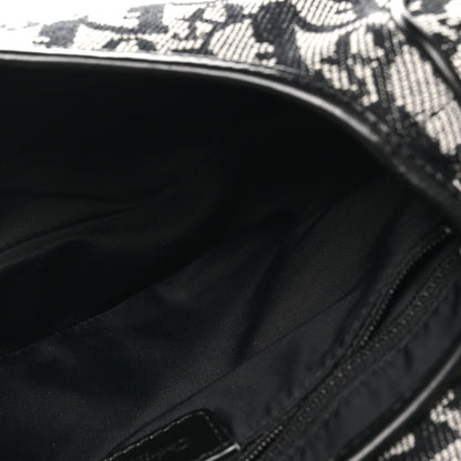 Christian Dior Monogram Saddle Bag Black 5 of 11