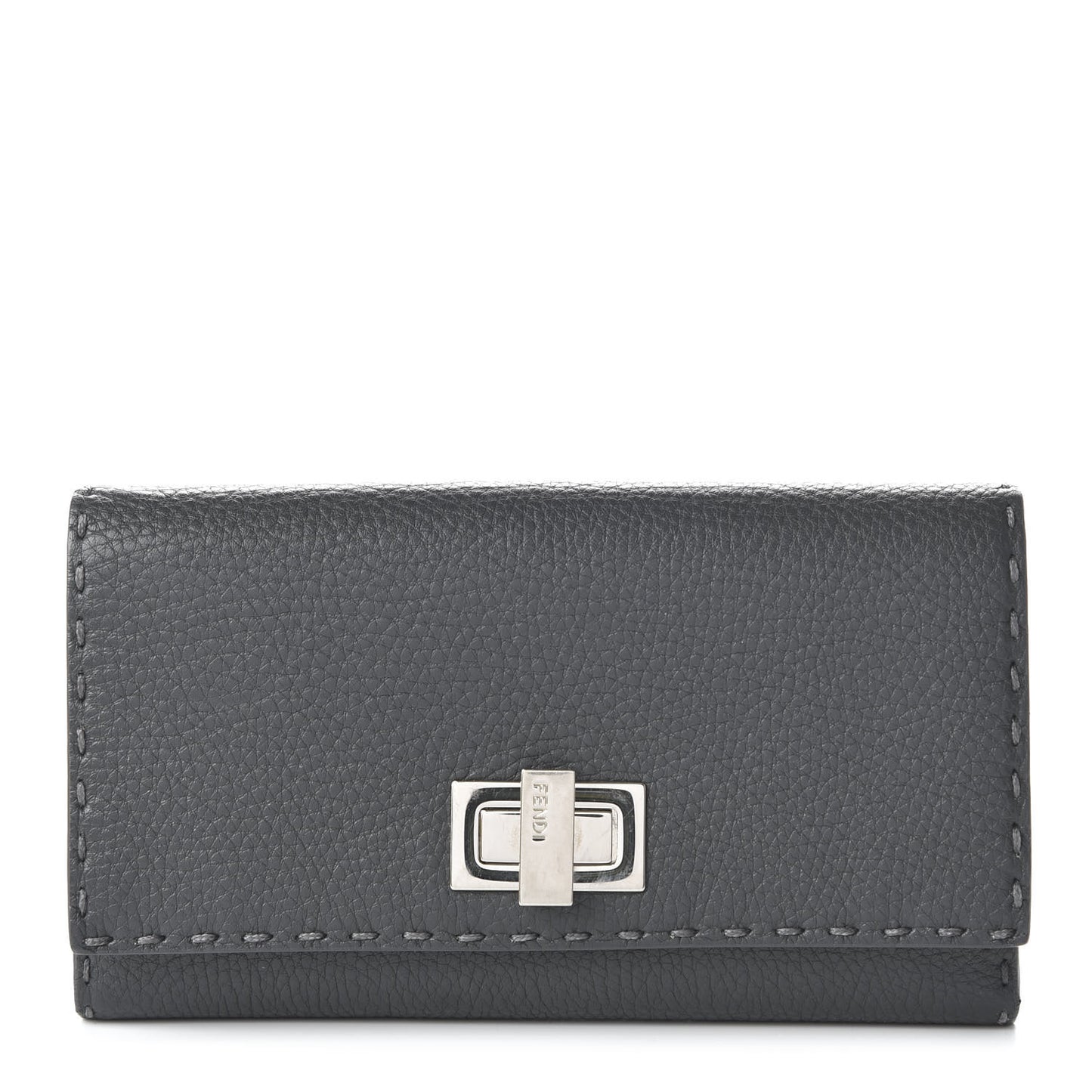 Cuoio Romano Selleria Peekaboo Continental Wallet Asfalto
