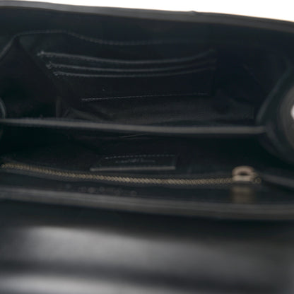 Saint Laurent Calfskin Y Quilted Monogram Toy Loulou Crossbody Bag Black 5 of 11