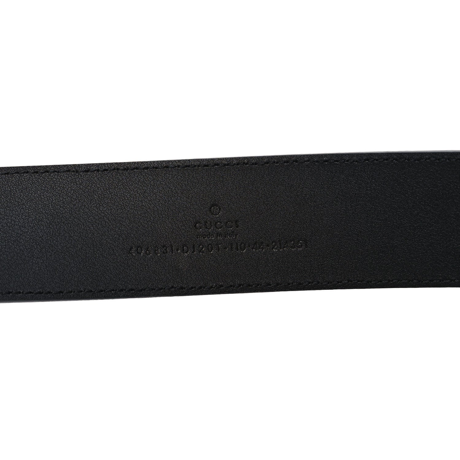 Gucci Textured Dollar Calfskin Double G 40mm Belt 110 44 Black 5 of 5