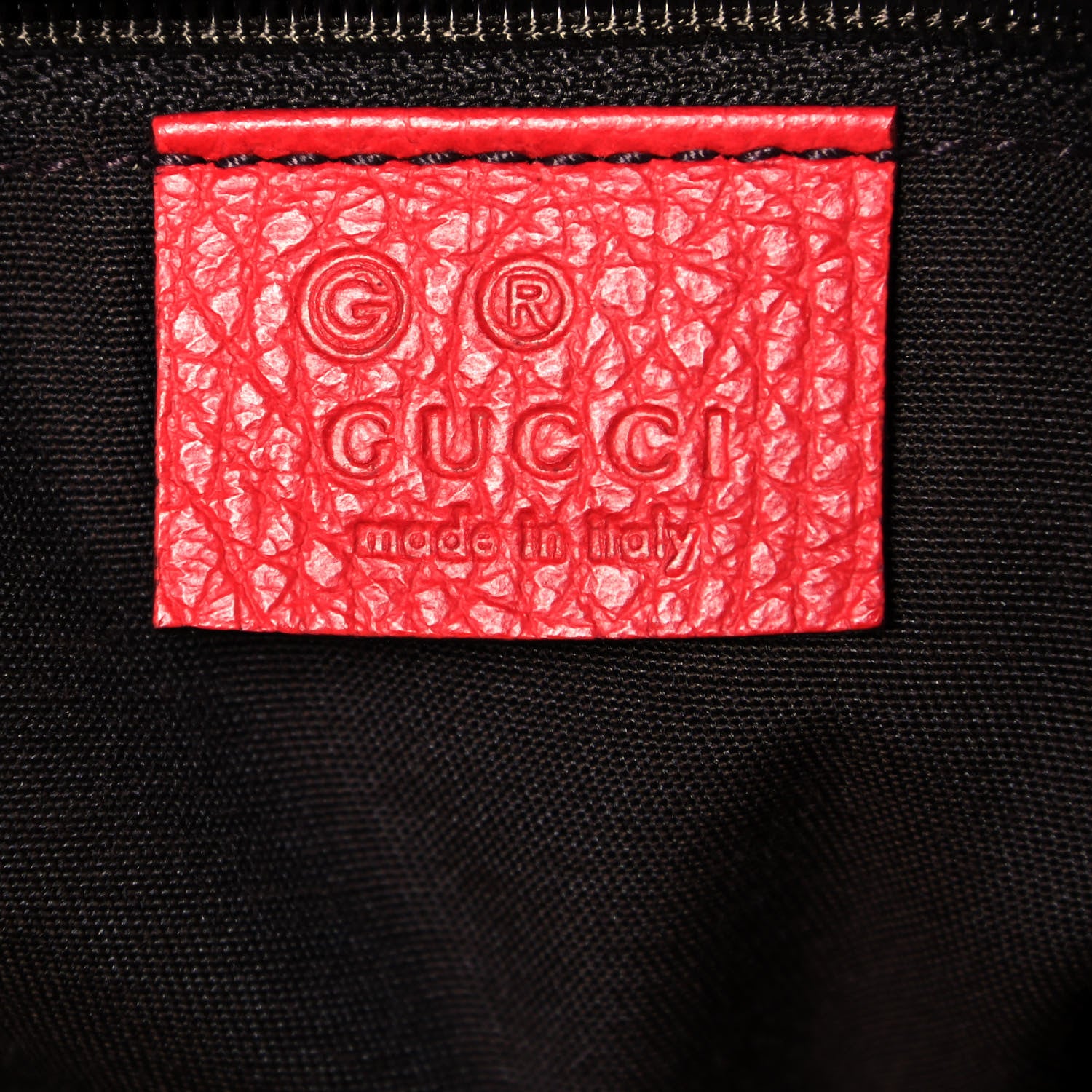 Gucci Pebbled Calfskin Medium Abbey Convertible Tote Red 5 of 14