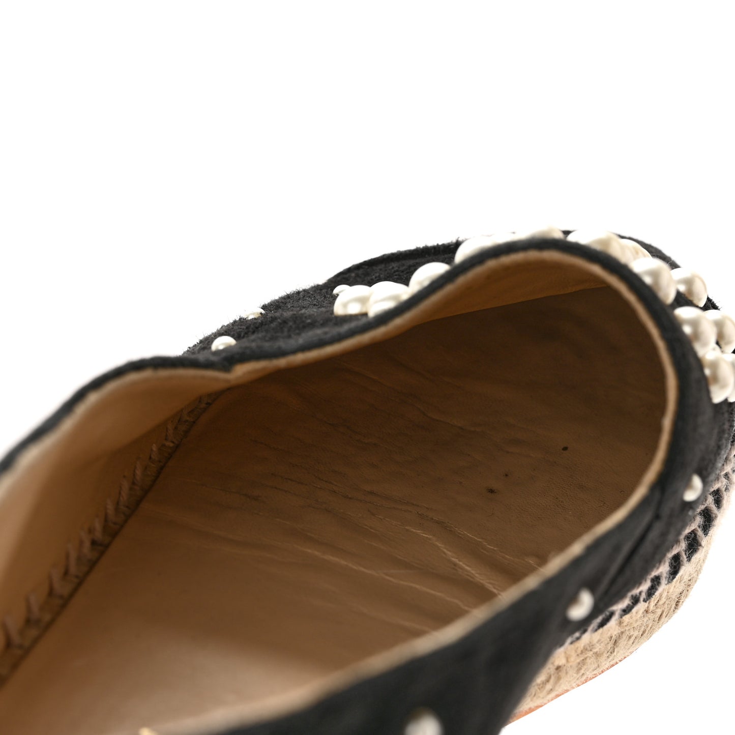 Suede Pearl CC Espadrilles 40 Black