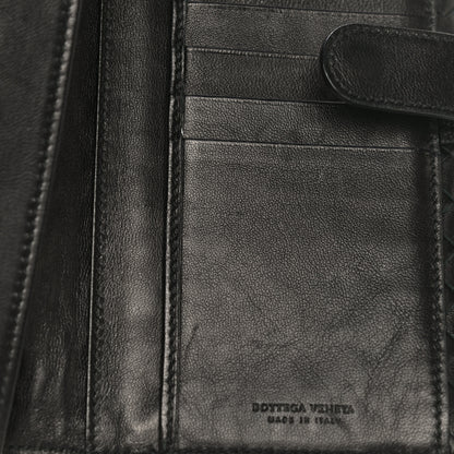 Bottega Veneta Nappa Intrecciato Embroidered Lace Continental Flap Wallet Black 18 of 20