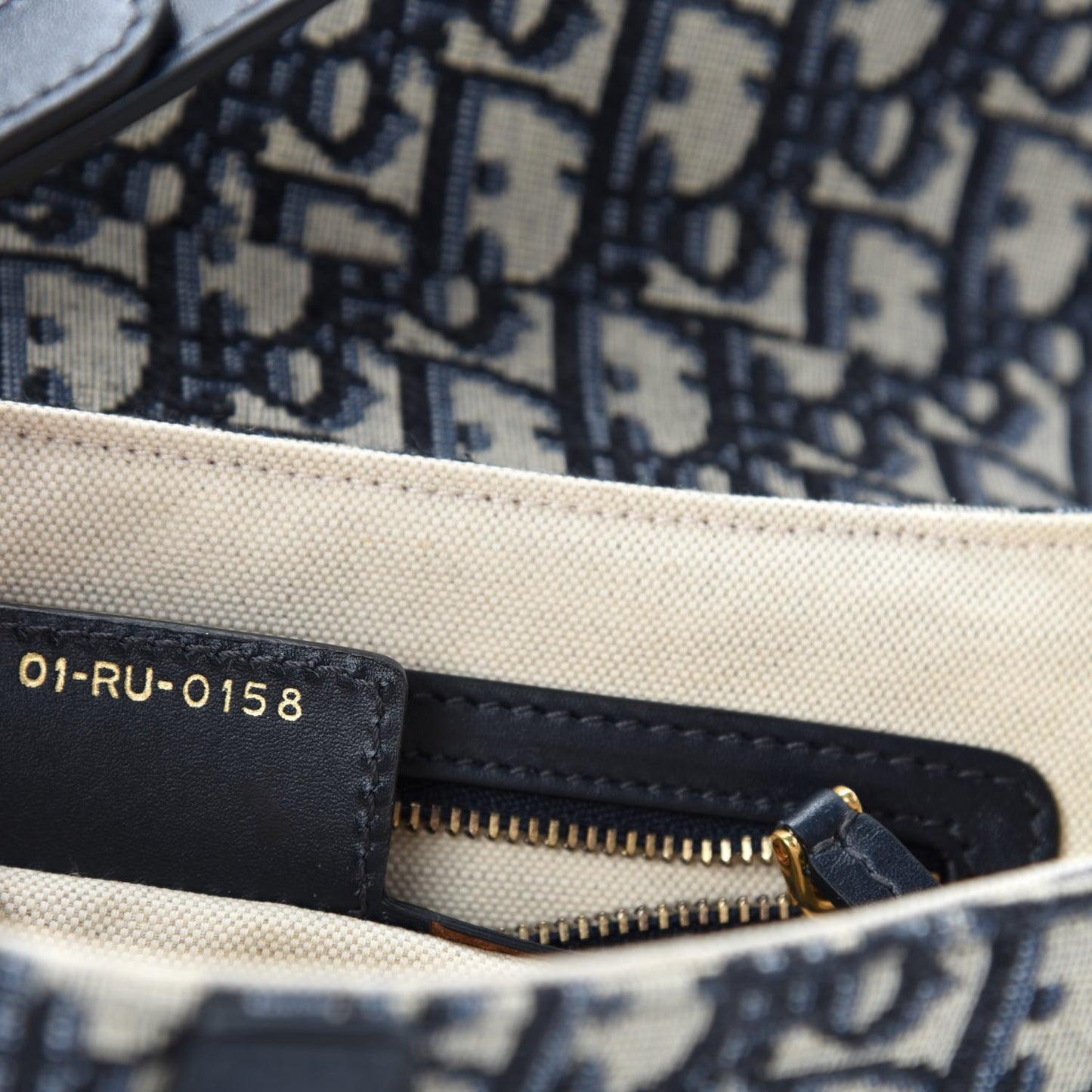 Oblique Saddle Bag Blue