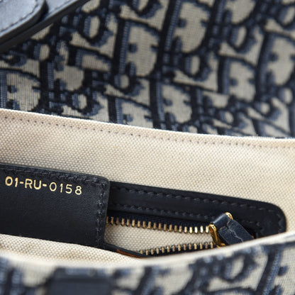 Christian Dior Oblique Saddle Bag Blue 9 of 10
