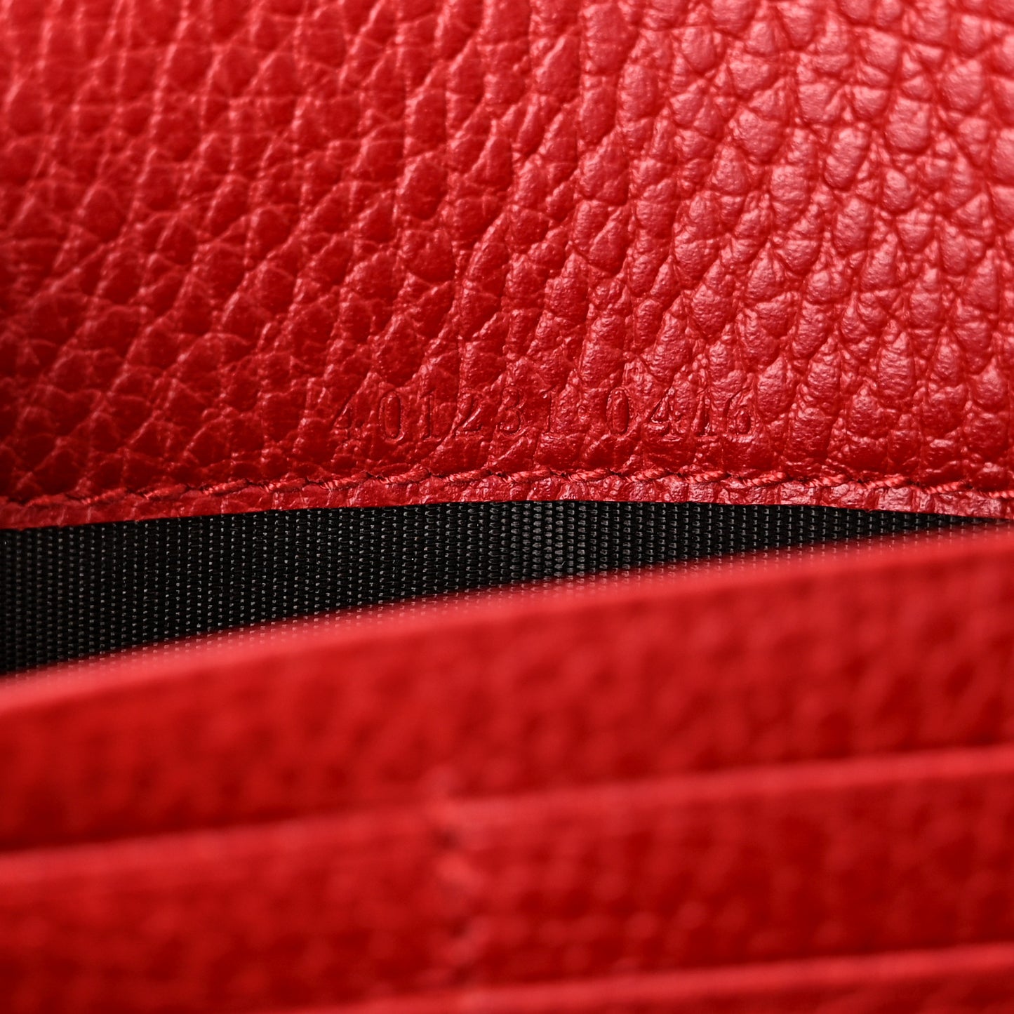 Calfskin Mini Dionysus Chain Wallet Hibiscus Red