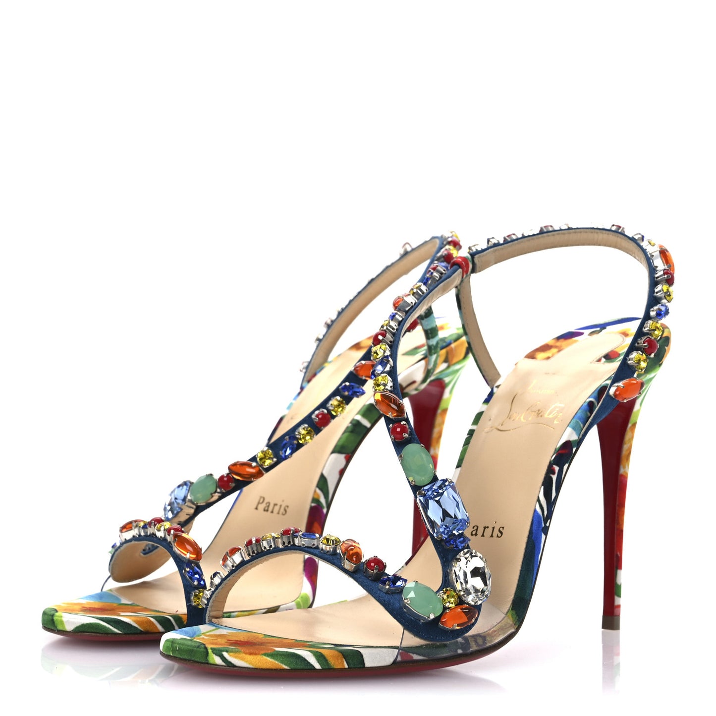 Crepe Satin Rosapetra 100 Sandals 38 Ludwig Multi