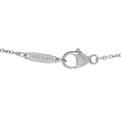 Tiffany Platinum Diamond Mini Heart Pendant Necklace 5 of 5