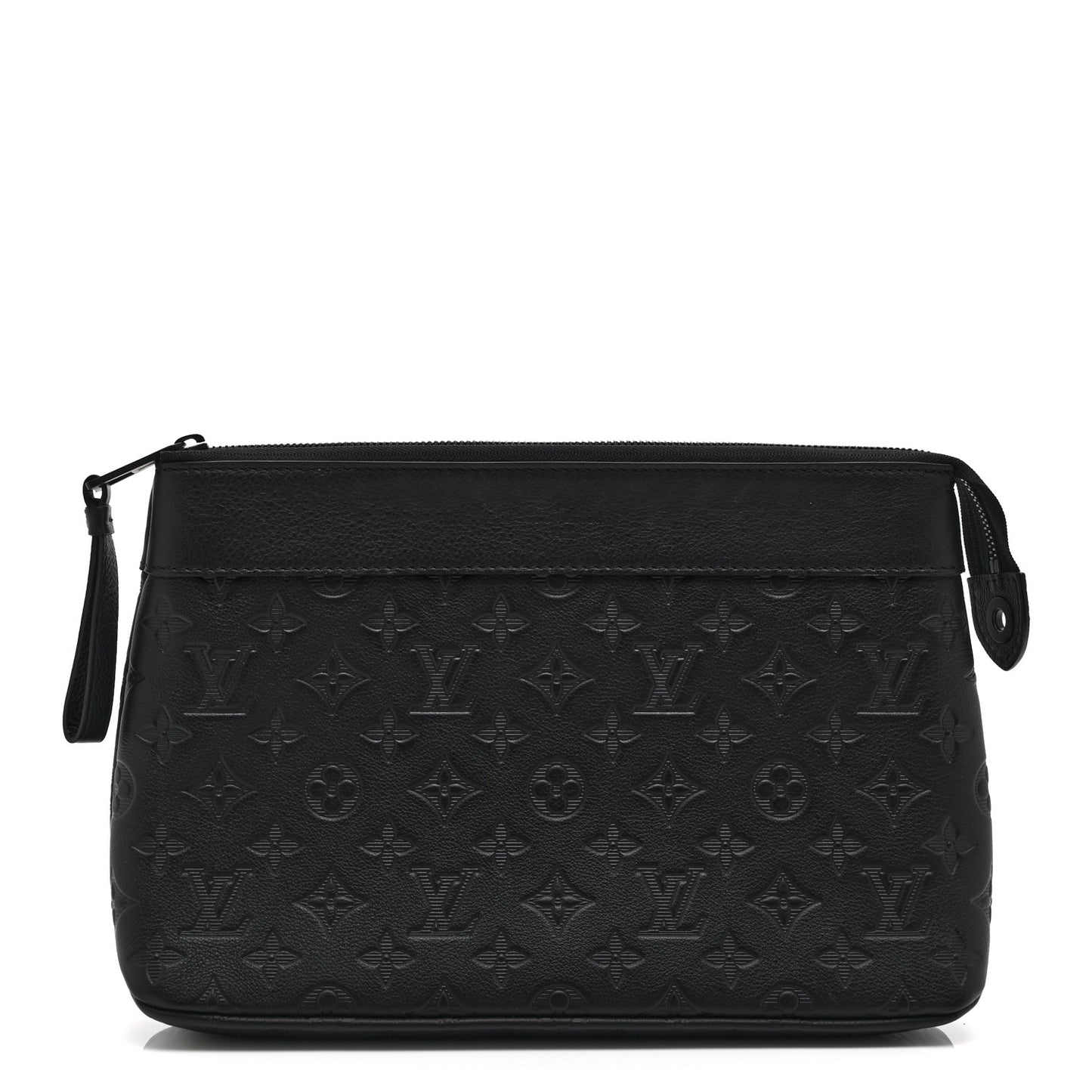 Shadow Calfskin Monogram Pochette Voyage Souple Black
