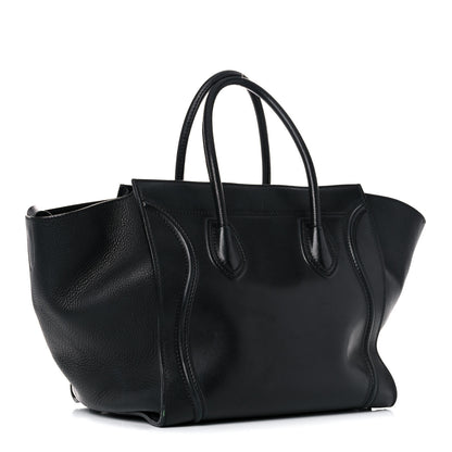 Celine Supple Calfskin Medium Phantom Luggage Black 3 of 24