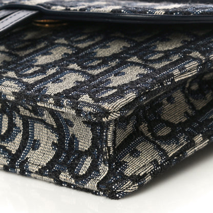 Christian Dior Oblique Saddle Belt Bag Blue 5 of 13