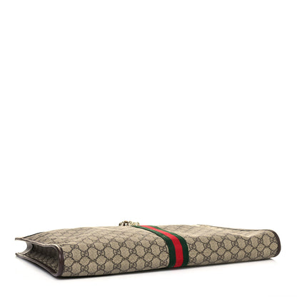 Gucci GG Supreme Monogram Large Rajah Chain Tote Beige New Acero 4 of 12