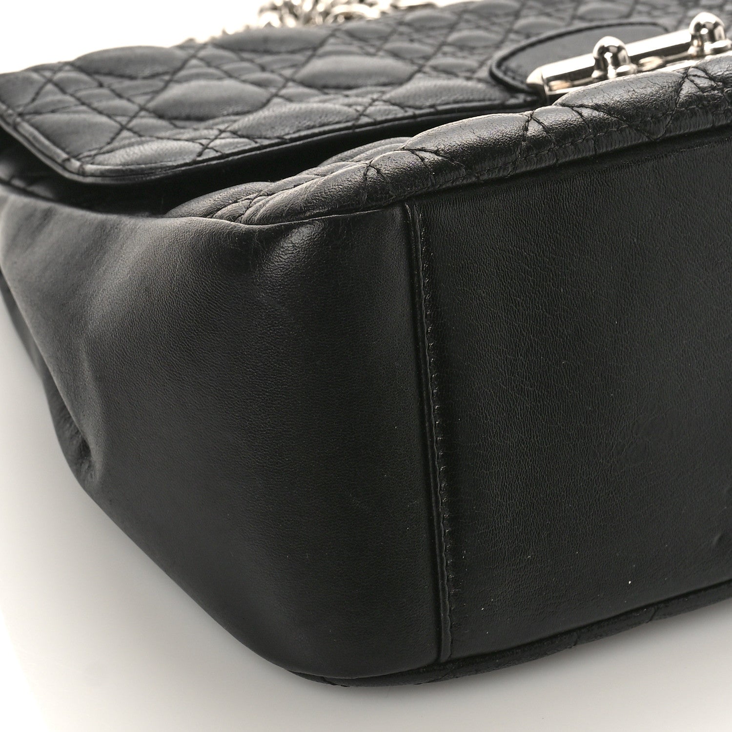 Christian Dior Lambskin Mixed Cannage Miss Dior Flap Black 8 of 11