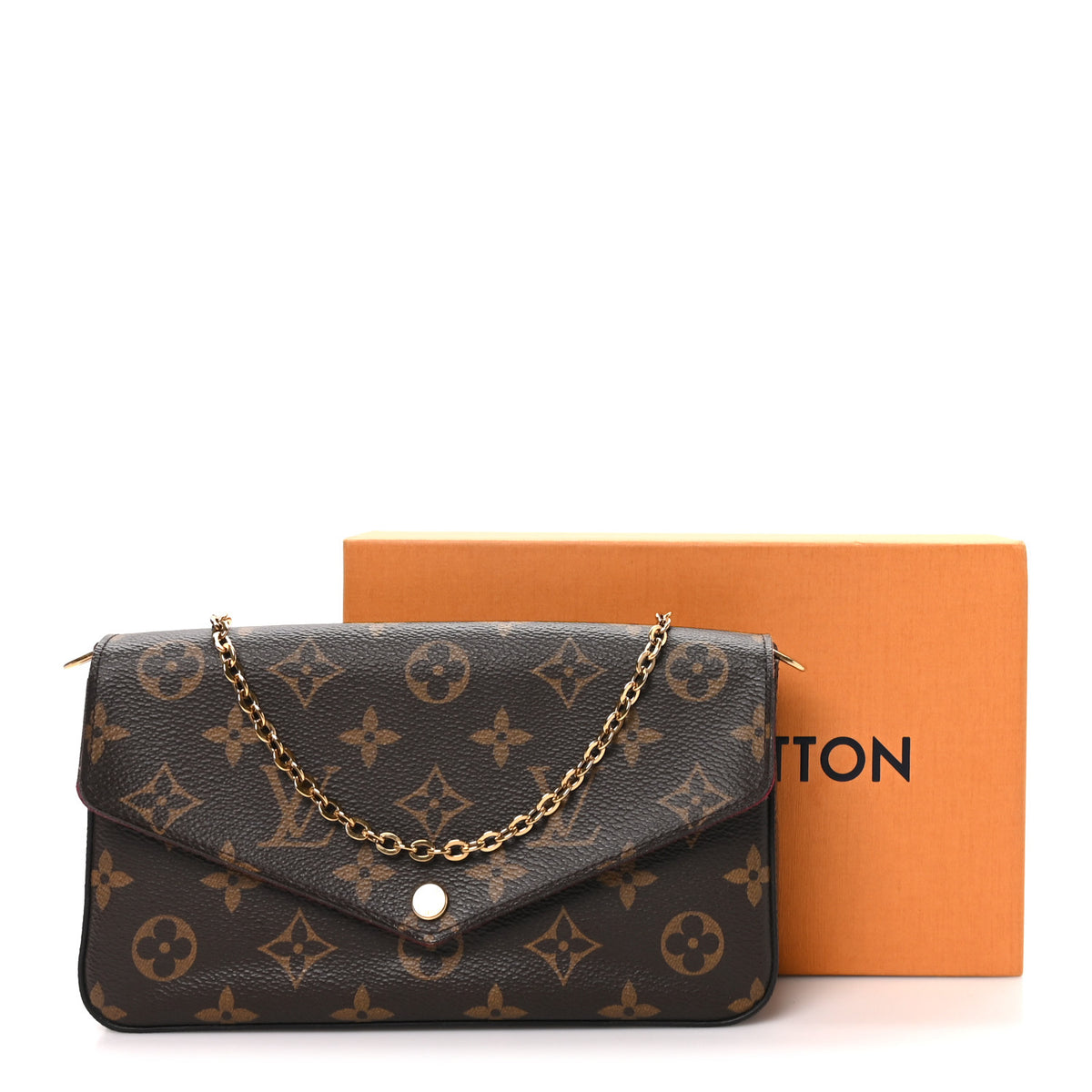 Louis Vuitton Monogram Pochette Felicie Chain Wallet Fuchsia 11 of 11