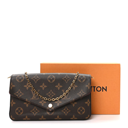 Louis Vuitton Monogram Pochette Felicie Chain Wallet Fuchsia 11 of 11