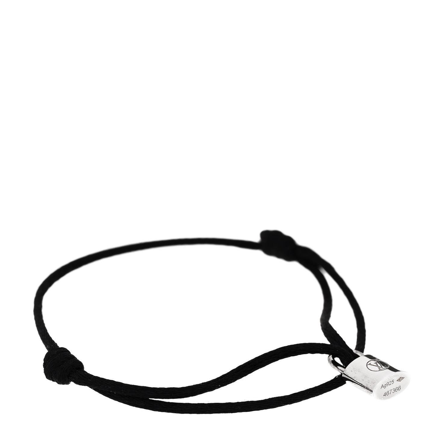 X UNICEF Sterling Silver Lockit Bracelet Black