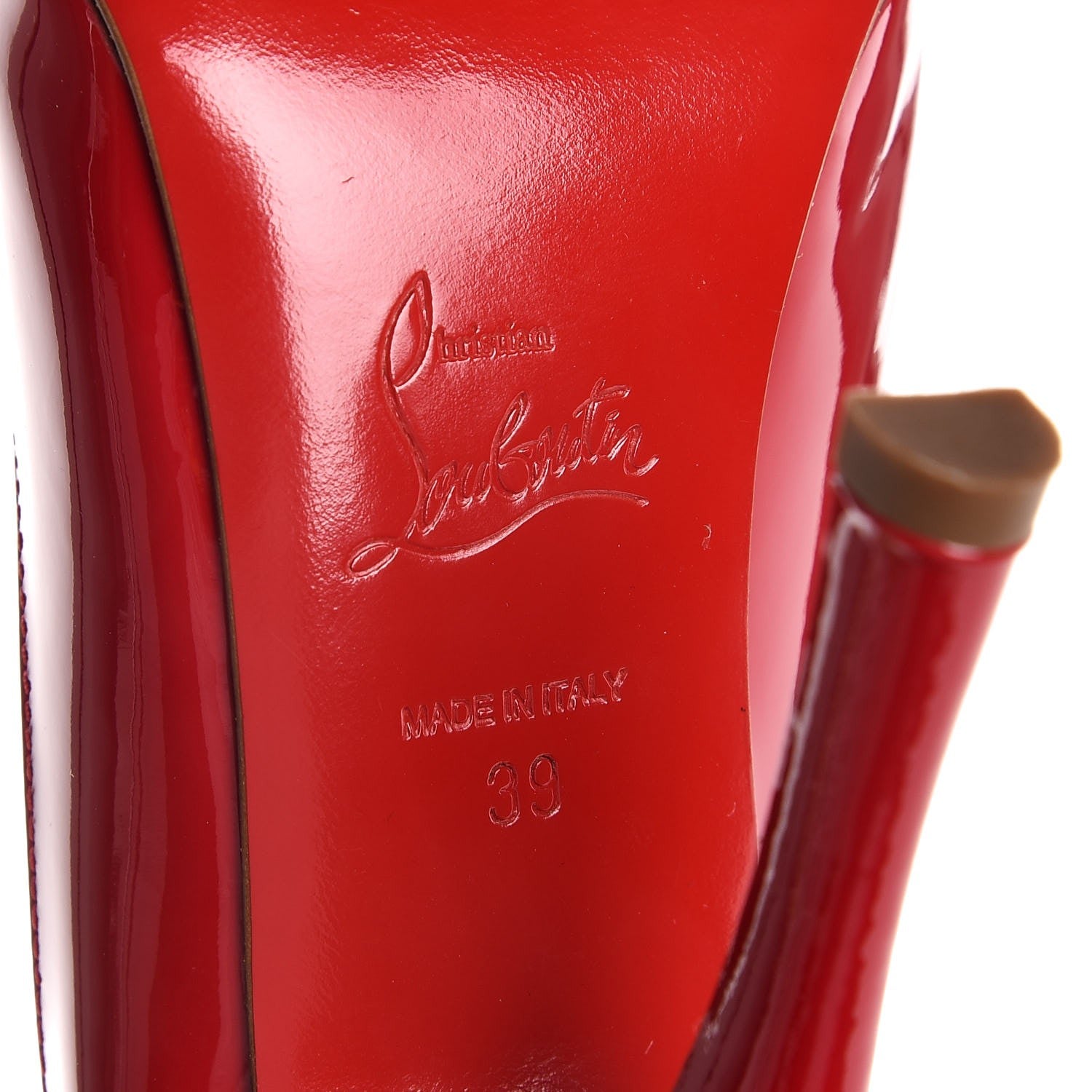 Christian Louboutin Patent Maryl 120 Pumps 39 Red 8 of 10