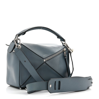 Loewe Calfskin Small Puzzle Bag Stone Blue 3 of 14