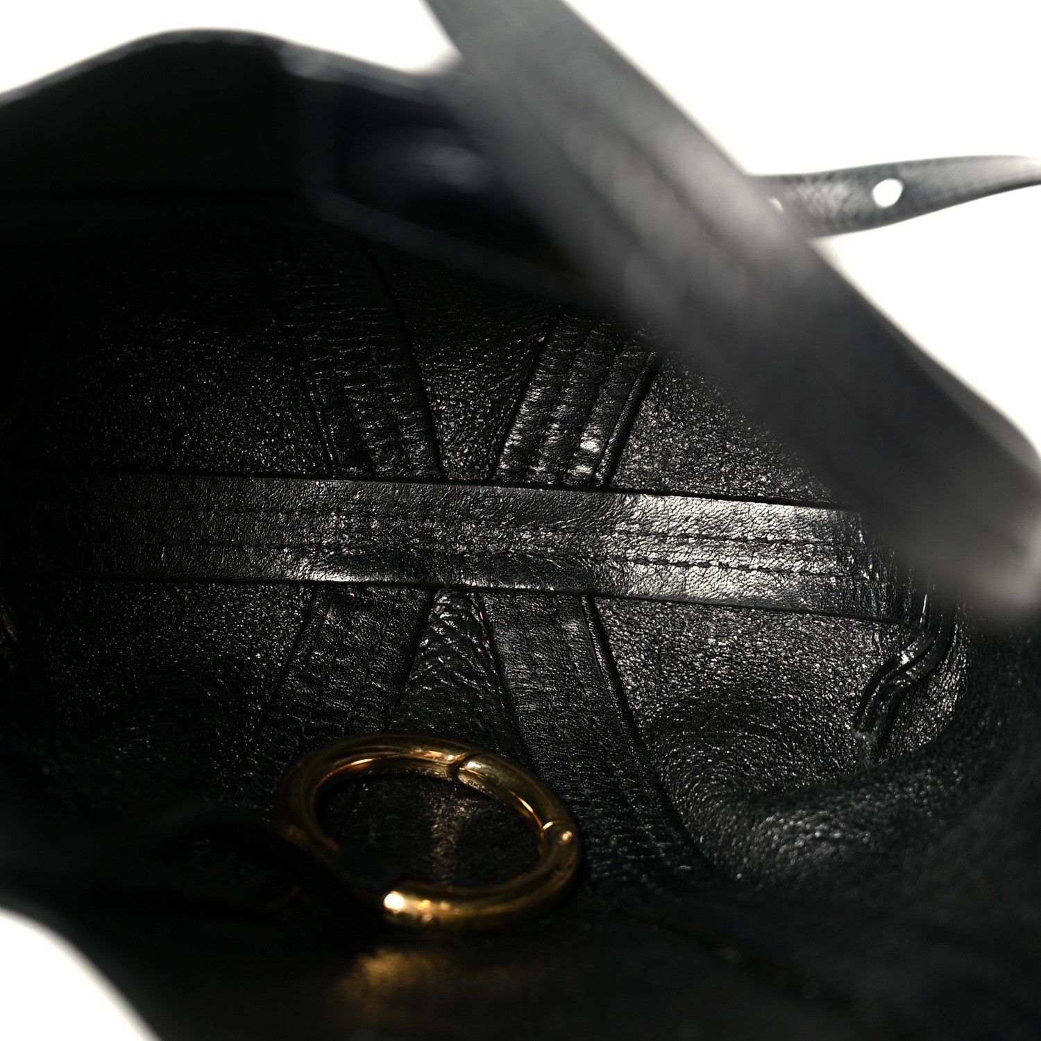 Chloe Grained Calfskin Small Spin Tote Black 5 of 10