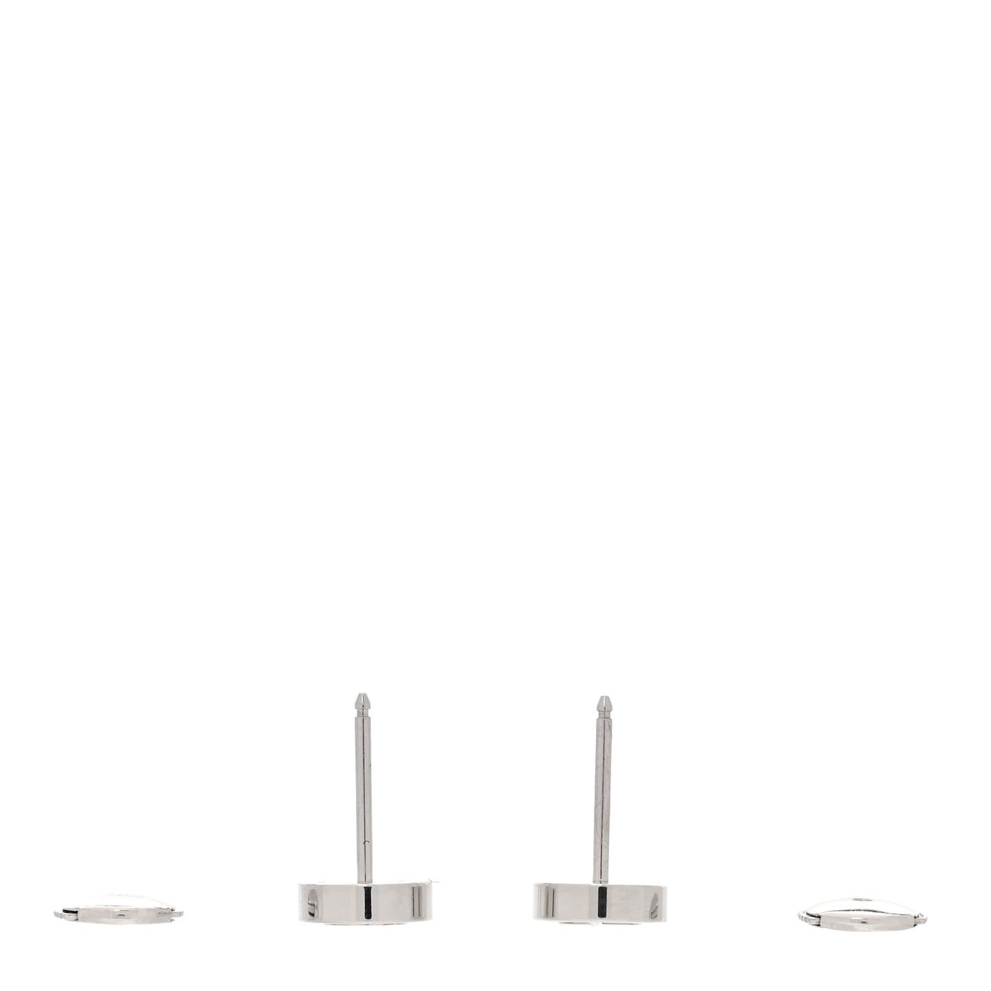 18K White Gold LOVE Earrings
