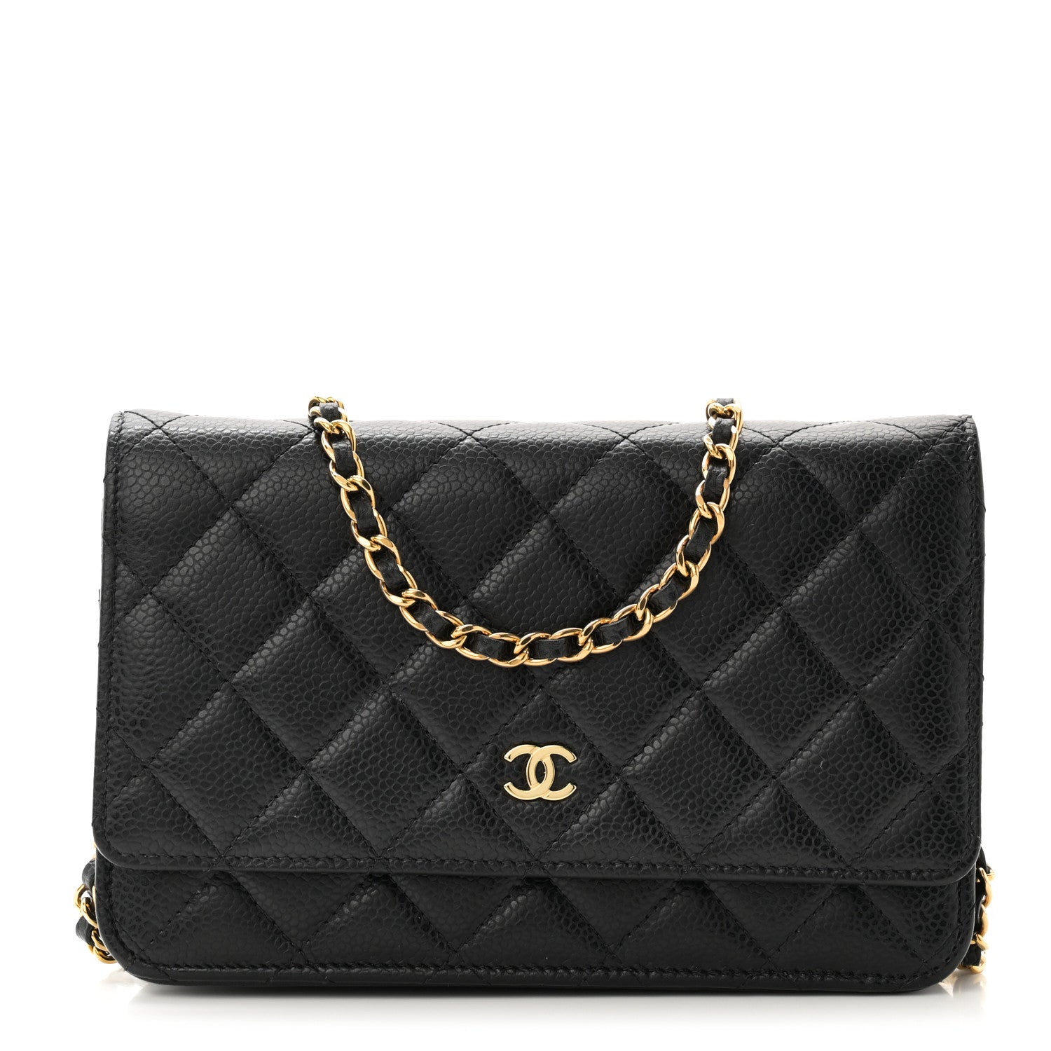 Chanel Caviar Quilted Wallet on Chain WOC Black 1 of 11