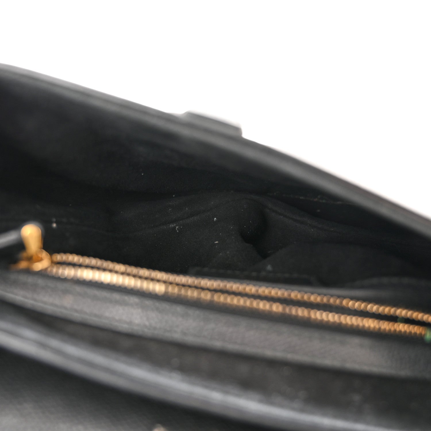 Christian Dior Grained Calfskin Saddle Bag Black 5 of 14