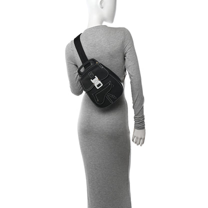 Christian Dior Grained Calfskin Mini Gallop Sling Bag Black 2 of 10