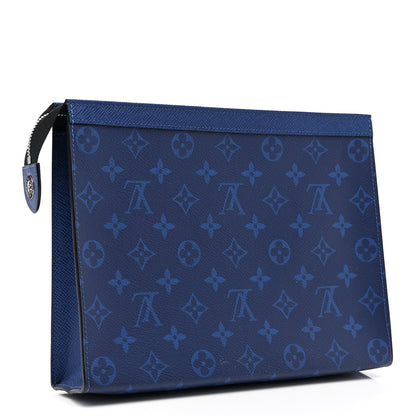 Louis Vuitton Monogram Eclipse Pochette Voyage MM Pacific Blue 3 of 6