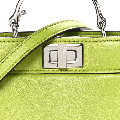 Fendi Shiny Nappa Nano Peekaboo Maxi Handle Satchel Wasabi 8 of 10