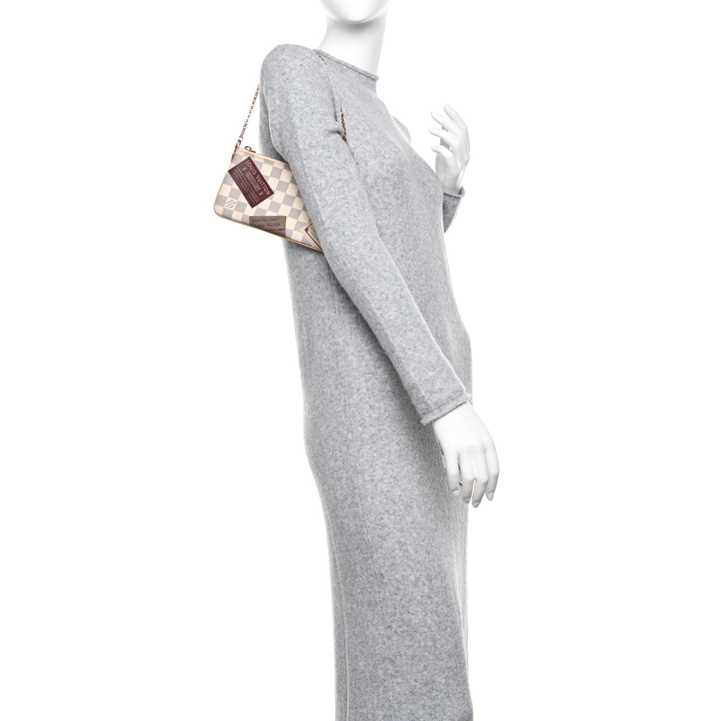 Damier Azur Trunks Labels Pochette Milla MM