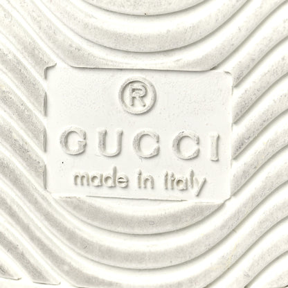 Gucci Calfskin Web Bosco Embroidered Mens Ace Sneakers 11 White Green 9 of 10