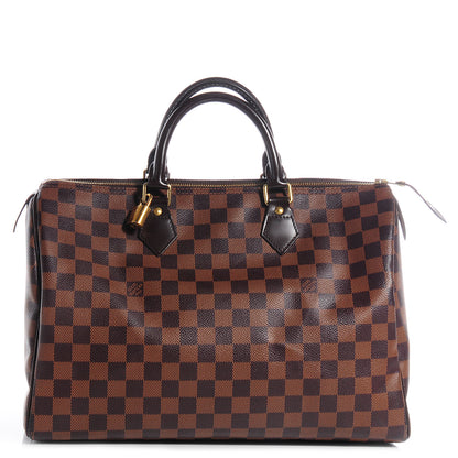 Louis Vuitton Damier Ebene Speedy 35 1 of 8