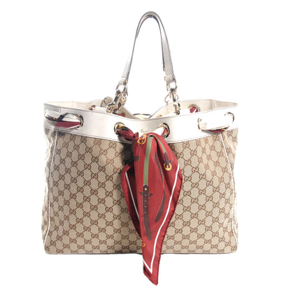 Gucci Monogram Large Positano Tote Ivory 1 of 8