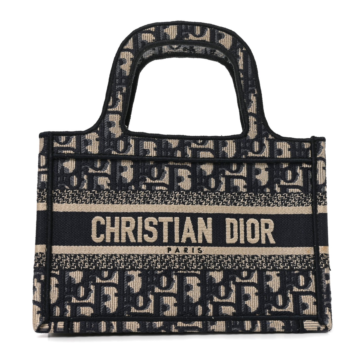 Oblique Mini Book Tote Blue Multicolor
