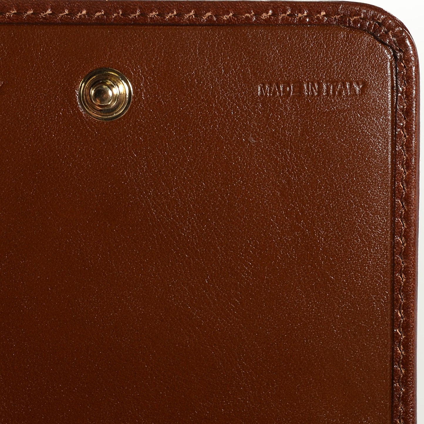 Bridle Calfskin House Check Medium Leighton Wallet Dark Tan