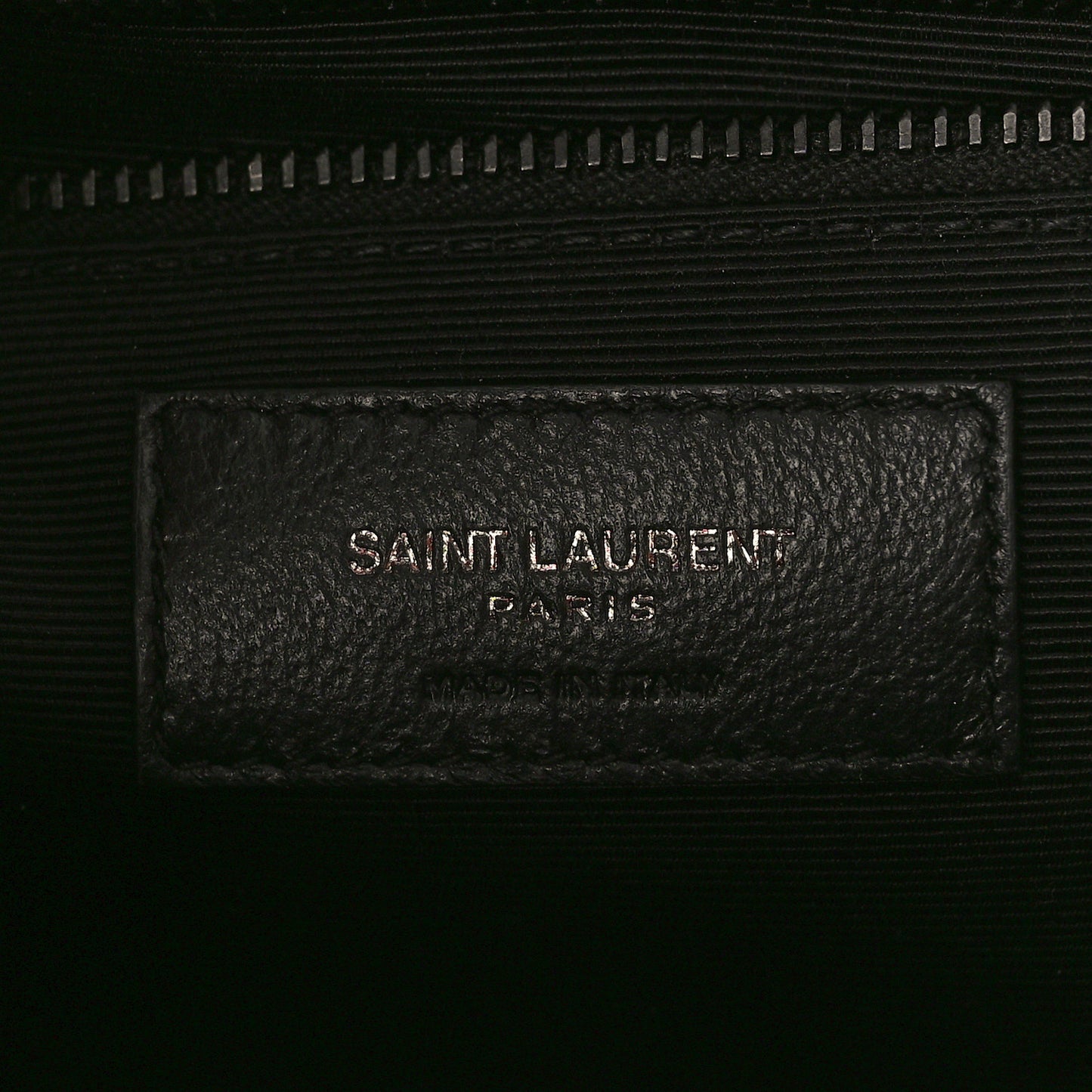 Grain De Poudre Textured Mixed Matelasse Large Triquilt Monogram Monochrome Satchel Black